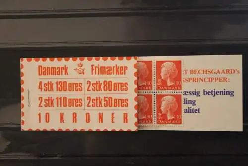 Dänemark Markenheft MH  Freimarken 1979, MiNr. 572,679,681,682; MNH