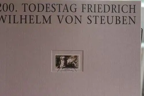 Deutschland Atelier Edition der POST 1994: 200. Todestag Friedrich W. von Steuben; MiNr. 1766