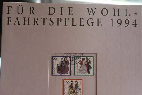 Deutschland Atelier Edition der POST 1994: Für die Wohlfahrtspflege: Deutsche Trachten (II) ; MiNr. 1757-61