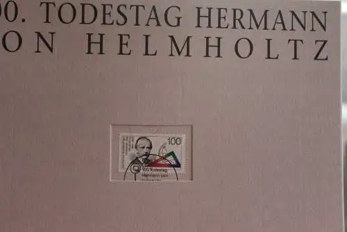 Deutschland Atelier Edition der POST 1994: 100. Todestag von Hermann von Helmholtz; MiNr. 1752