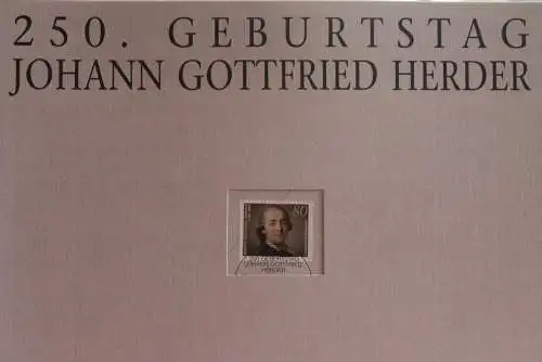 Deutschland Atelier Edition der POST 1994: 250. Geburtstag von Johann G. Herder; MiNr. 1747