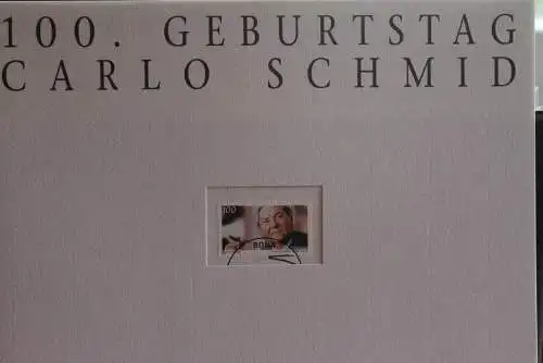 Deutschland Atelier Edition der POST 1996: 100. Geburtstag Carlo Schmid;  MiNr. 1894