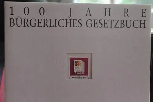 Deutschland Atelier Edition der POST 1996: 100 Jahre Bürgerliches Gesetzbuch;  MiNr. 1874