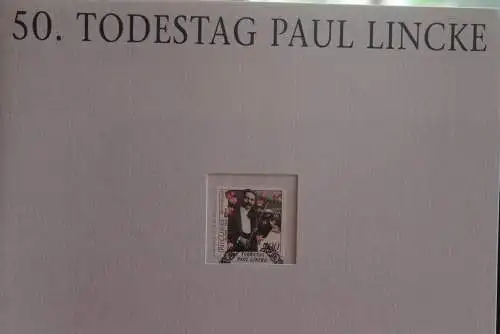 Deutschland Atelier Edition der POST 1996: 50. Todestag Paul Lincke;  MiNr. 1876