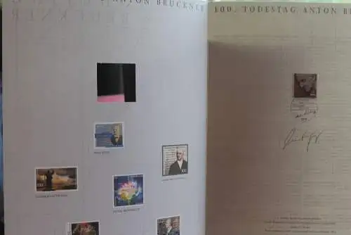 Deutschland Atelier Edition der POST 1996: 100. Todestag von Anton Bruckner;  MiNr. 1888