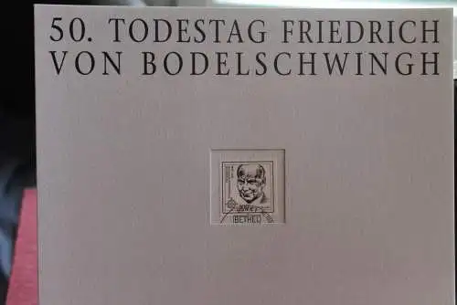 Deutschland Atelier Edition der POST 1996: 50. Todestag von Friedrich von Bodelschwingh;  MiNr. 1835