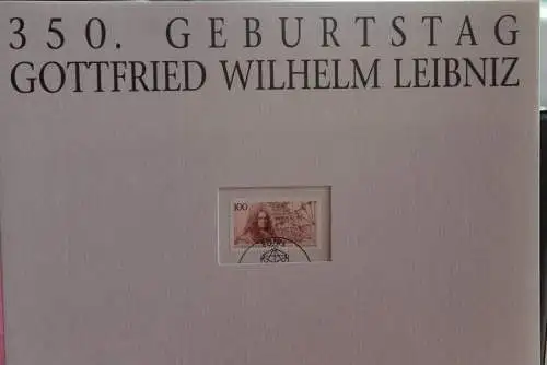 Deutschland Atelier Edition der POST 1996: 350. Geburtstag Gottfried W. Leibniz; MiNr. 1865