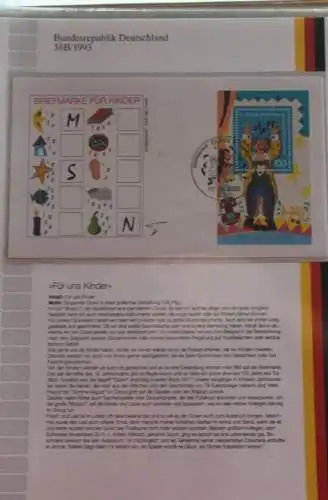 Deutschland  Ersttags-Sammelblatt 1993: Für und Kinder,  MiNr. Block 27; FDC