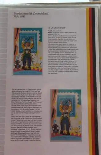 Deutschland  Ersttags-Sammelblatt 1993: Für und Kinder,  MiNr. Block 27