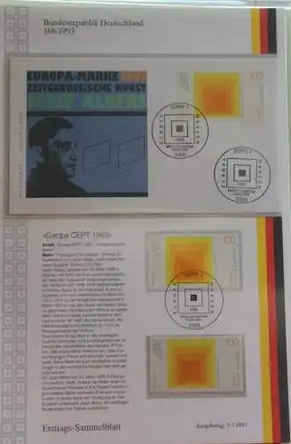 Deutschland  Ersttags-Sammelblatt 1993: EUROPA CEPT, MiNr. 1674