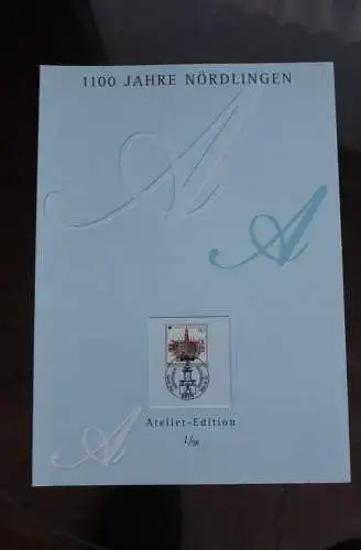 Deutschland Atelier Edition der POST 1998: 1100 Jahre Nördlingen; MiNr. 1965