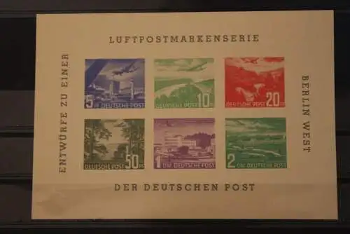 VIGNETTE; Entwürfe zu einer Luftpostmarkenserie; Deutsche Post Berlin