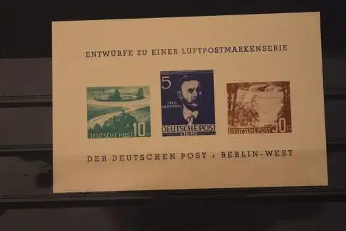 VIGNETTE; Entwürfe zu einer Luftpostmarkenserie; Deutsche Post Berlin