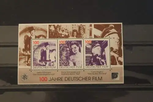 VIGNETTE; BRD  Schauspielerblock zur Philatelia; 100 Jahre Deutscher Film