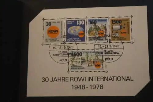 VIGNETTE; BRD ROWI International im Folder; 1978