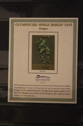 VIGNETTE; BRD Deutsche Sporthilfe: Olympische Spiele Berlin 1916