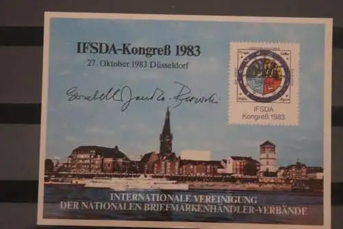 VIGNETTE; BRD, Vignette zum IFSDA-Kongreß 1983 Düsseldorf