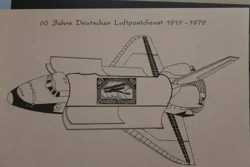 VIGNETTE; BRD, Deutscher Luftpostdienst, Schwarzdruck
