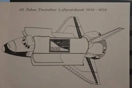 VIGNETTE; BRD, Deutscher Luftpostdienst, Schwarzdruck