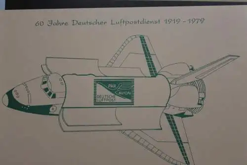 VIGNETTE; BRD, Deutscher Luftpostdienst, Gründruck