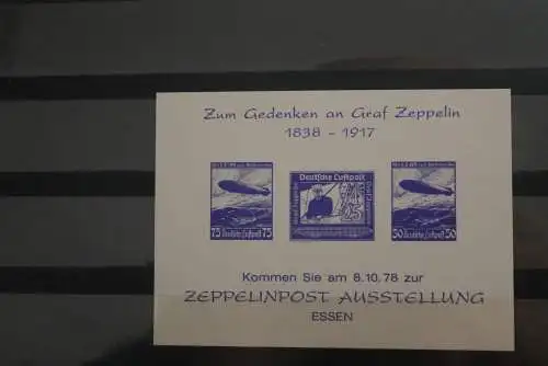 VIGNETTE; BRD, Zeppelinpost-Ausstellung Essen 1978