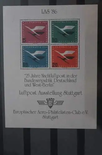 VIGNETTE; Luftpostausstellung LAS '86 Stuttgart