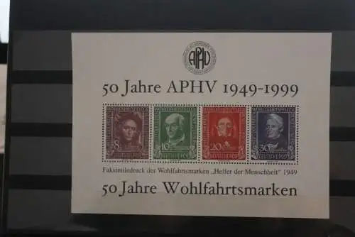 VIGNETTE; BRD 50 Jahre APHV 1999, Wohlfahrtsmarken 1949