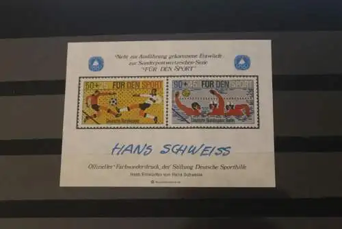 Vignette:BRD/Berlin;Für den Sport,Offizieller Druck der Deutsche Sporthilfe 1980