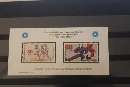 Vignette:BRD/Berlin;Für den Sport,Offizieller Druck der Deutsche Sporthilfe 1982