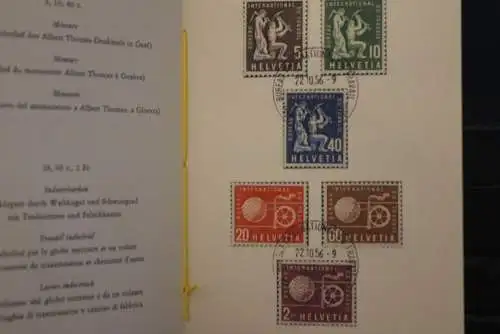 Schweiz 1956,  PTT- Sammelheft  Nr. 3; BIT;  22.10.1956; ESST