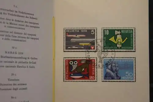 Schweiz 1959,  PTT- Sammelheft  Nr. 18; 9.3.1959; ESST