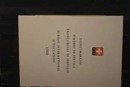 Schweiz 1960,  PTT- Sammelheft  Nr. 33; BIE; 24.10.1960; ESST