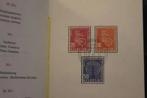 Schweiz 1960,  PTT- Sammelheft  Nr. 37; UIT; 24.10.1960; ESST