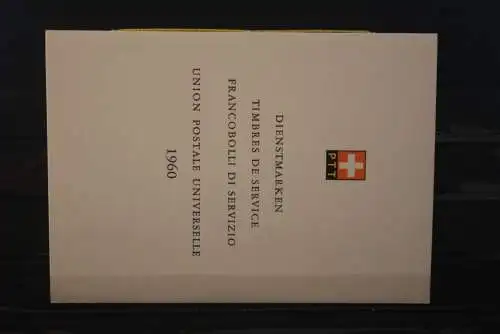 Schweiz 1960,  PTT- Sammelheft  Nr. 36; UPU; 24.10.1960; ESST