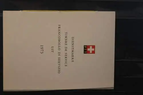 Schweiz 1973,  PTT- Sammelheft  Nr. 121; UIT; 30.8.1973; ESST