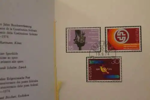 Schweiz 1974,  PTT- Sammelheft  Nr. 132; 19.9.1974; ESST