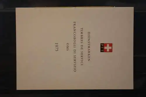 Schweiz 1975,  PTT- Sammelheft  Nr. 137; 13.2.1975;  OMS; ESST