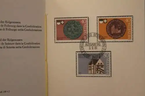 Schweiz 1981,  PTT- Sammelheft  Nr. 184; 3.9. 1981, ESST