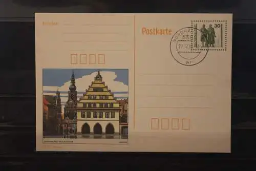 DDR 1990; Postkarte P 109/01, gebraucht