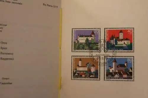 Schweiz 1979,  PTT- Sammelheft  Nr. 168, Pro Patria, Burgen,  ESST