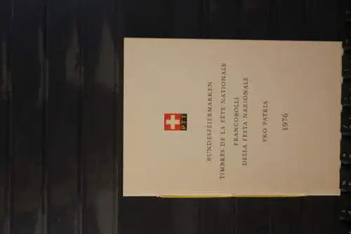 Schweiz 1976,  PTT- Sammelheft  Nr. 147, Pro Patria, Burgen,  ESST