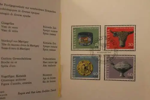 Schweiz 1974,  PTT- Sammelheft  Nr. 130, Pro Patria,  ESST