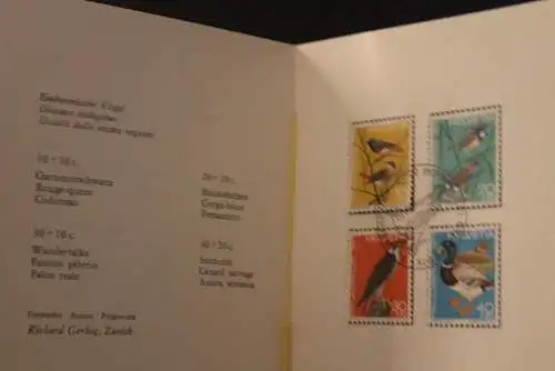 Schweiz 1971,  PTT- Sammelheft  Nr. 108, Pro Juventute, Vögel; ESST