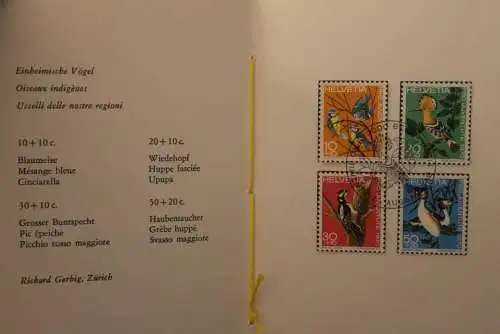 Schweiz 1970,  PTT- Sammelheft  Nr. 101, Pro Juventute, Vögel; ESST