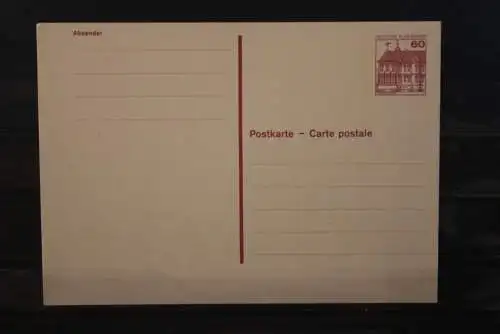 Deutschland 1980, Postkarte P 132 ungebraucht