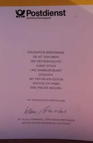 Ministerkarte zum Ausgabeanlaß:  "Bilder aus Deutschland 1994"; 14.7.1994 ; MiNr. 1742-45; Sondergröße