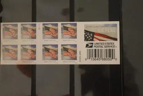 U.S.A. 2016, Markenheft MH 201 II, Flagge, MNH