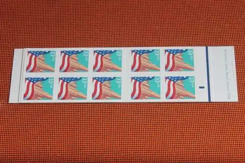 U.S.A. 1999; Flagge vor Gebäude, Markenheft MH 0-233, MNH