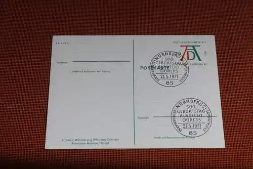 Dürer Sonderpostkarte 1971; PSo3/02; Welsch Pirg; ESST Nürnberg