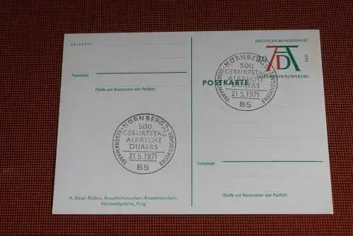 Dürer Sonderpostkarte 1971; PSo3/05;  Rosenkranzfest, ESST Nürnberg